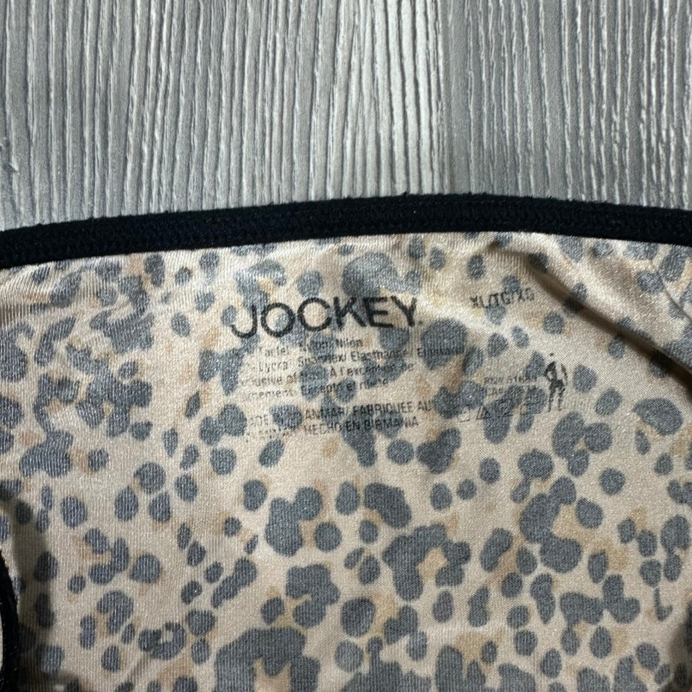 Jockey Leopard Animal Print Camisole with Black Lace Trim and a Silky Feel‎ - Picture 5 of 6